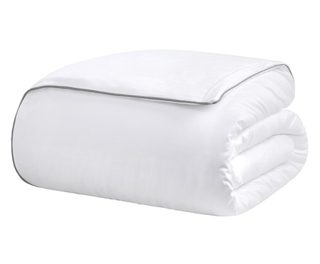 Duvet Basics em Vivo Branco e Cinza 200 Fios | WestwingNow