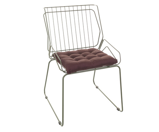 Cadeira Memphis Verde Oliva e Terracota, white | WestwingNow