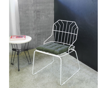 Cadeira Atenas Branca e Verde | WestwingNow