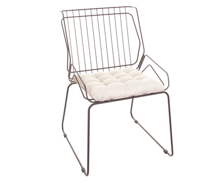 Cadeira Memphis Aço Corten Areia | WestwingNow