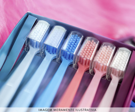 Kit Escova Dental Blue Pink Ultrasoft Edição Limitada Rosa e Azul | WestwingNow