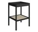 Mesa Lateral Quadrada com Prateleira Tela Oslo Nero, black | WestwingNow