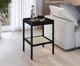 Mesa Lateral Quadrada com Prateleira Tela Oslo Nero, black | WestwingNow
