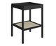 Mesa Lateral Quadrada com Prateleira Tela Oslo Nero, black | WestwingNow