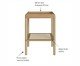 Mesa Lateral Quadrada com Prateleira Tela Oslo Hanover, Natural | WestwingNow