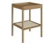 Mesa Lateral Quadrada com Prateleira Tela Oslo Hanover, Natural | WestwingNow