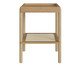 Mesa Lateral Quadrada com Prateleira Tela Oslo Hanover, Natural | WestwingNow