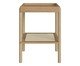 Mesa Lateral Quadrada com Prateleira Tela Oslo Hanover, Natural | WestwingNow