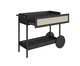 Carrinho Bar com Porta Taças Tela Oslo Nero, black | WestwingNow