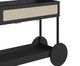 Carrinho Bar com Porta Taças Tela Oslo Nero, black | WestwingNow