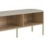 Sapateira Banco Estofada Oslo Hanover e Dourado, Natural | WestwingNow