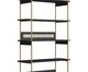 Estante Tela Oslo Nero e Dourado, black | WestwingNow