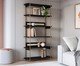 Estante Tela Oslo Nero e Dourado, black | WestwingNow