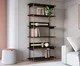 Estante Tela Oslo Nero e Dourado, black | WestwingNow