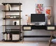 Estante Tela Oslo Nero e Dourado, black | WestwingNow