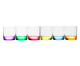 Jogo de Copos para Uísque em Cristal Shari - Colorido, Multicolorido | WestwingNow
