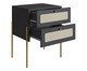 Mesa de Cabeceira Tela II Oslo Nero e Dourado, black | WestwingNow