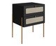 Mesa de Cabeceira Tela II Oslo Nero e Dourado, black | WestwingNow