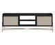 Rack Tela Oslo Nero e Dourado, black | WestwingNow
