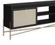 Rack Tela Oslo Nero e Dourado, black | WestwingNow