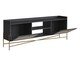 Rack Tela Oslo Nero e Dourado, black | WestwingNow