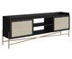 Rack Tela Oslo Nero e Dourado, black | WestwingNow