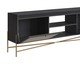 Rack Tela Oslo Nero e Dourado, black | WestwingNow