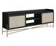 Rack Tela Oslo Nero e Dourado, black | WestwingNow