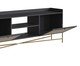Rack Tela Oslo Nero e Dourado, black | WestwingNow