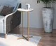 Mesa Redonda Volpi Alta Industrial Branco e Dourado, white | WestwingNow