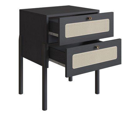 Mesa de Cabeceira Tela II Oslo Nero | Westwing