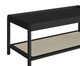 Mesa de Centro Retangular com Prateleira Tela Oslo Nero, black | WestwingNow