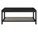 Mesa de Centro Retangular com Prateleira Tela Oslo Nero, black | WestwingNow