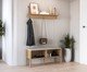 Prateleira Multiuso Industrial com Ganchos Hanover e Dourado, Natural | WestwingNow