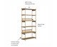 Estante Tela Oslo Hanover e Dourado, Natural | WestwingNow