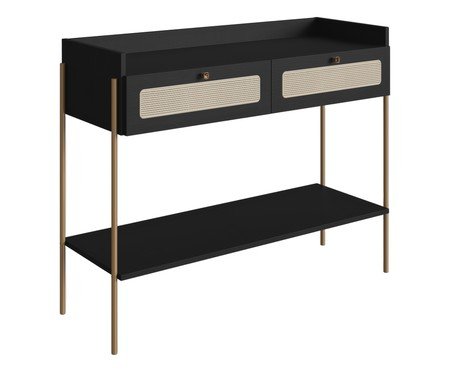 Aparador Tela Oslo Nero e Dourado | Westwing