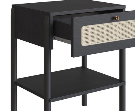 Mesa de Cabeceira Tela Oslo Nero | Westwing