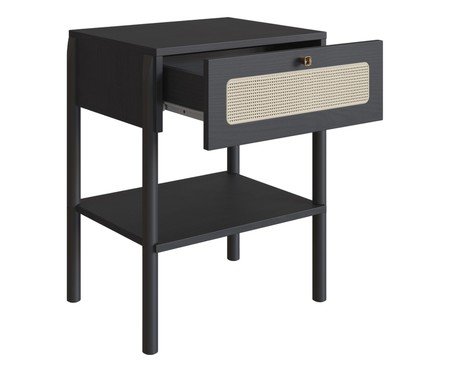 Mesa de Cabeceira Tela Oslo Nero | Westwing