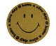 Capacho Smile Dourado - 65X65cm, Dourado | WestwingNow