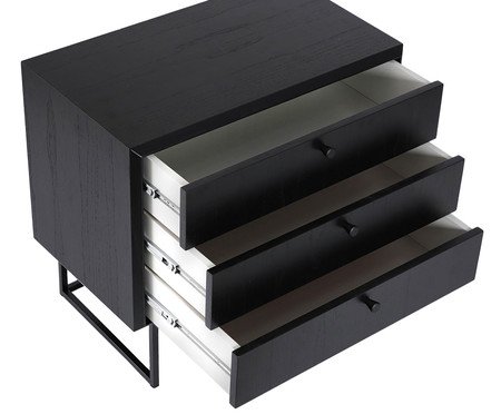 Mesa de Cabeceira Cecília Preta | Westwing