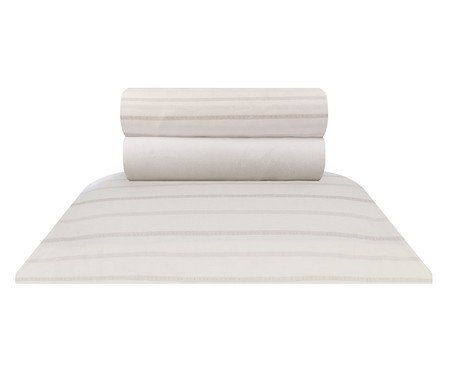 Jogo de Lençol Listras Wabi 200 Fios