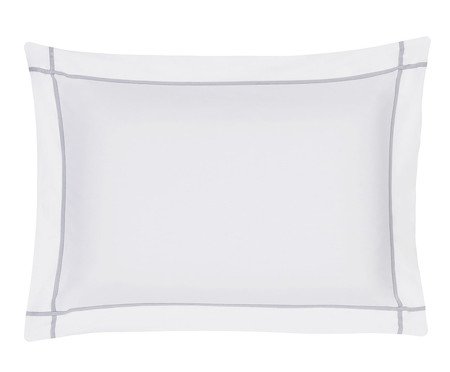 Fronha Navy Prateada 200 Fios - 50X70cm | Westwing