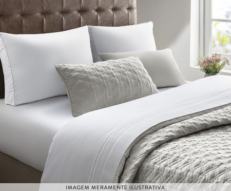 Capa de Almofada Acetinado Cabeceira Fendi 300 Fios | Westwing