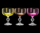 Jogo de Taças para Sobremesa em Cristal Gil - Colorido, Multicolorido | WestwingNow