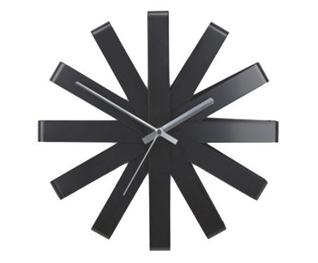 Relógio de Parede Ribbon Preto | Westwing