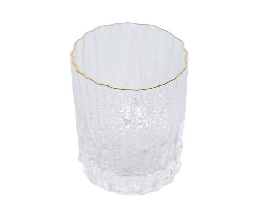 Copo Rustic Canelado Clear Gol, multicolor | WestwingNow