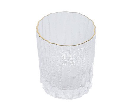 Copo Rustic Canelado Clear Gol | Westwing