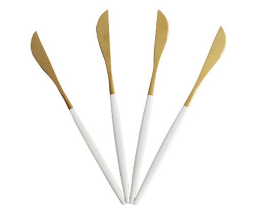 Jogo de Facas em Inox Slim Branco, multicolor | WestwingNow