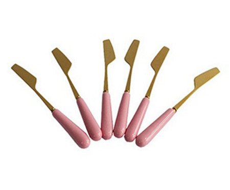 Jogo de Facas para Pate em Inox Rosa | Westwing