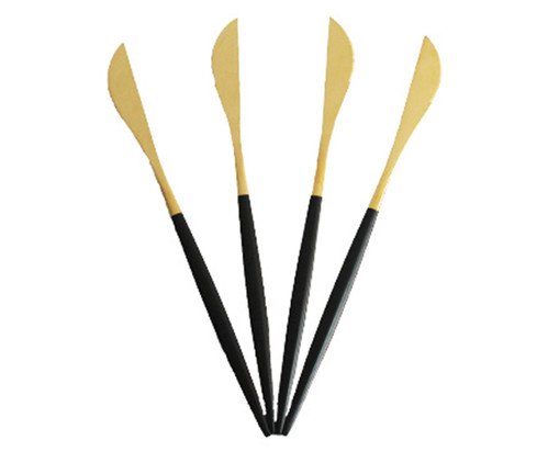 Jogo de Facas em Inox Slim Preto, multicolor | WestwingNow